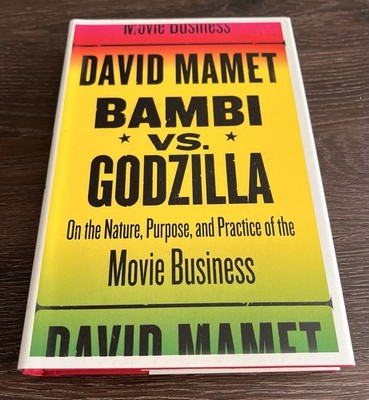 SIGNED David Mamet Bambi vs Godzilla 1st/1st As-New +photo