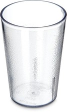 55268107 Stackable Shatterresistant Plastic Tumbler, 8 Oz., Clear Pack of 6 