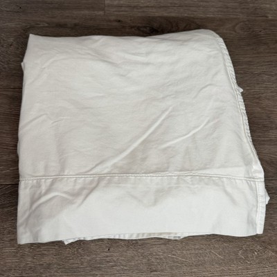 Calvin Klein NWOT King Combed Cotton Solid White Flat Sheet