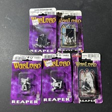 Reaper Miniatures: Lot Of 5 Unpainted Unassembled Sealed Figures Metal B2188