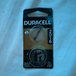 Duracell CR2016 3V Lithium Coin Cell/Button Battery 2 Pack Exp 07/2035