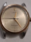 ROLEX Oyster Perpetual 1002 14K Gold/Stainless Steel Vintage 34MM Silver dial