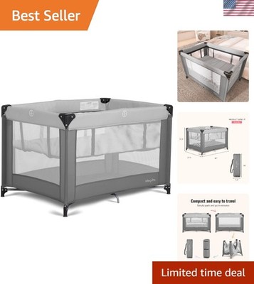 Lightweight Zazzy Playard with Quick Folding Bassinet - Travel-Friendly Design