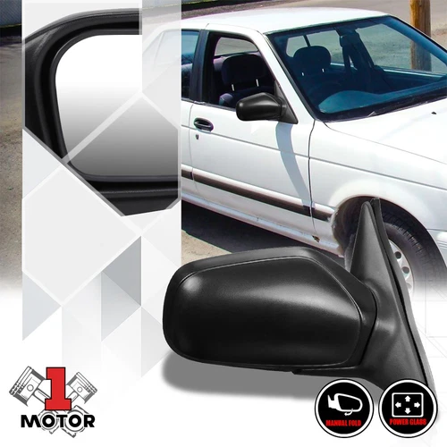 [Right] Passenger Side Power Adjust Door Mirror Glass for 91-94 Nissan Sentra