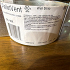 PelletVent 3PVL-WS1R Pellet Vent 3in Wall Strap Support Silver Metal Bracket — photo 1