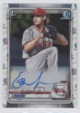 2020 Bowman Chrome Prospect Auto Ethan Lindow #CPA-EL Auto 0m8