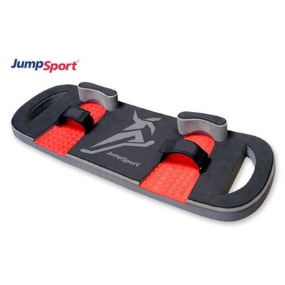 BounceBoard Trampoline Training Board Black Red with Adjustable Straps Skater