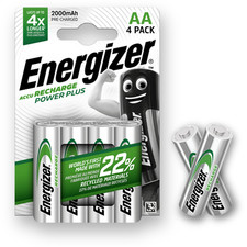 ENERGIZER AA 2000mAh Rechargeable Batteries 1.2V NiMH Universal LR6 Pre Charged