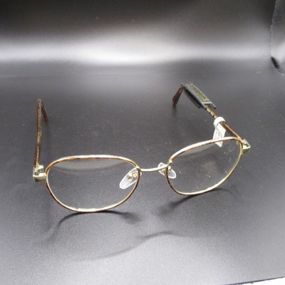 Premium Eyewear Scorpio Gold Tone Metal Full Rim Eyeglass Frames 52-18-135 New