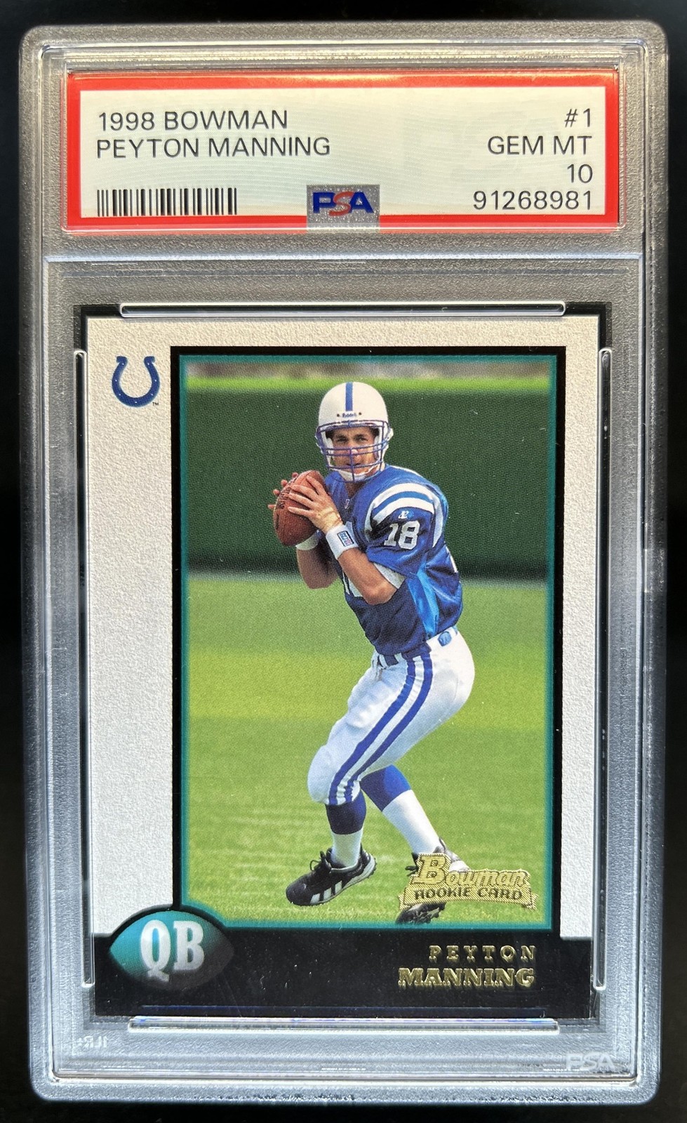Peyton Manning Bowman #1 Base