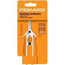 FISKARS Sewing Scissors: Easyaction™ 15cm Micro-Tip Softgrip Spring-Assisted
