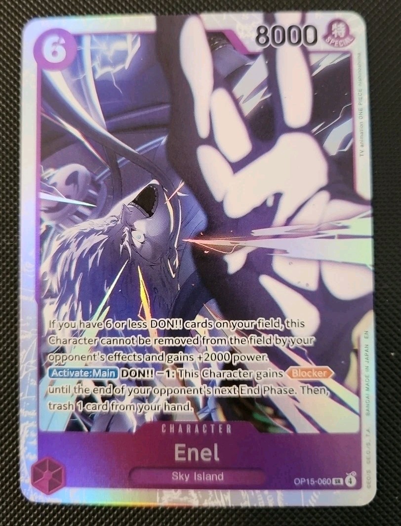 Enel SR OP15-060 ENGLISH ONE PIECE Card Adventure on KAMI's Island