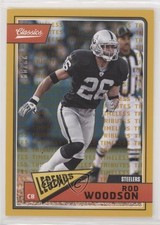 2018 Panini Classics Legends Timeless Tributes Gold 22/99 Rod Woodson HOF 1q2