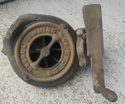 1888 Patent George Cummings No. 1 Blower, SF Ca. Blacksmith Forge Tool