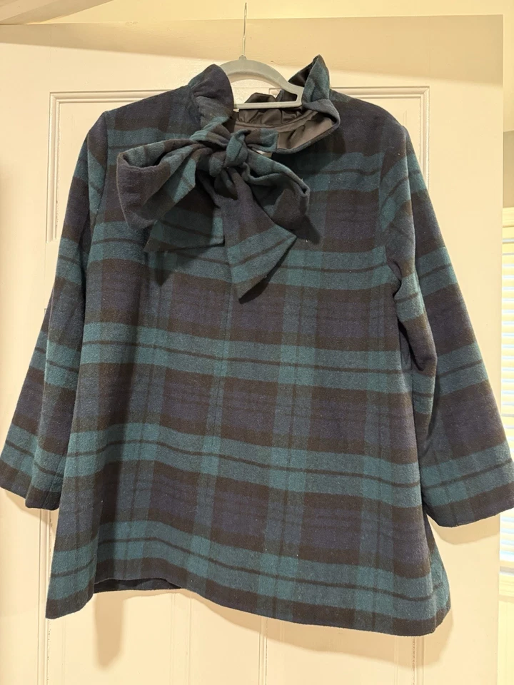 Blusa para mujer Tuckernuck Top Blackwatch Faye a cuadros, color verde y negro XL Foto 4 de 4