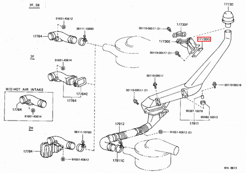 Genuine Toyota LandCruiser HZJ71 HZJ70 HJ75 HJ61 Air Cleaner Inlet Bracket Pad - Picture 4 of 17