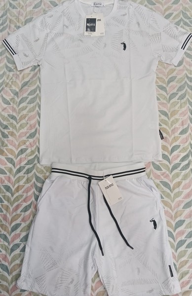Conjunto relajado con temática Chicago de verano para hombre, conjunto de camise