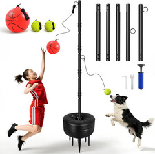 Tetherball Set with Tetherball Ball and Rope 5-Prong Ground Anchor,20Kg Water We