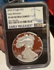 U.S. Mint 2023-S American Silver Eagle Proof NGC PF69 UC ER 1oz Silver