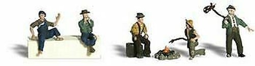 Woodland Scenics 2138 N Scale Hobos - Scenic Accents(R) pkg(5)