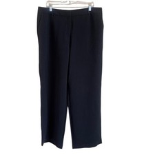 NWT Nine West Women's Black Comfort Elastic Straight Dress Trouser Pants 18