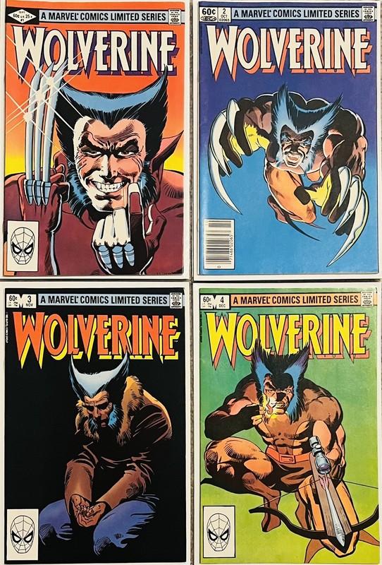 WOLVERINE Limited Series #1-4 Complete Set Frank Miller HIGH GRADE LOT ✨