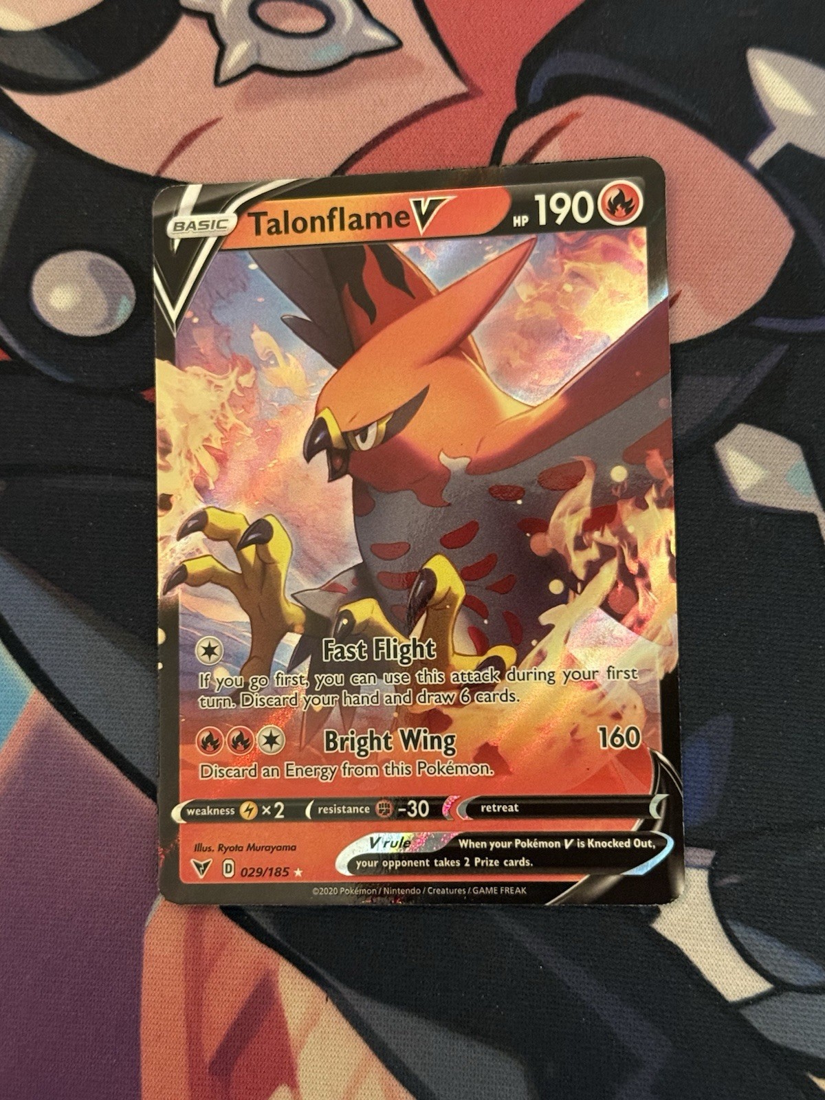 Pokémon TCG Talonflame v 029/185 Vivid Voltage Holo Ultra Rare Card NM/M