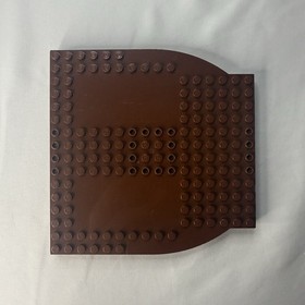 LEGO Lot of 2 - 47988 Boat Bow Top 14x12 & 48000 Deck Brick 16x16x1 - Red. Brown