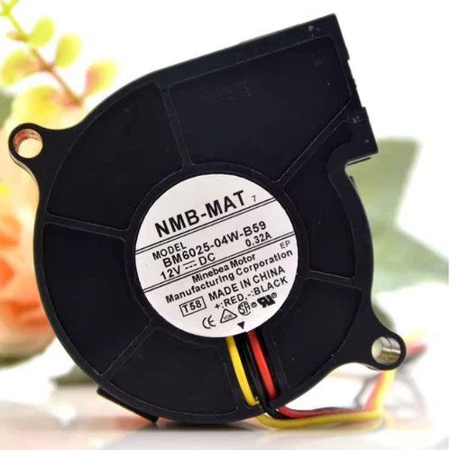 NMB  New original cooling fan  BM6025-04W-B59   6025 DC12V 0.24A 0.18a