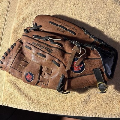 MacGregor M800 12.5  Baseball Softball Glove RH Throw Top Grain Leather Brown