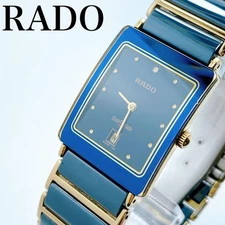 RADO DIASTAR 16002813N Ceramic Quartz Date Watch Black Dial wrist 18cm