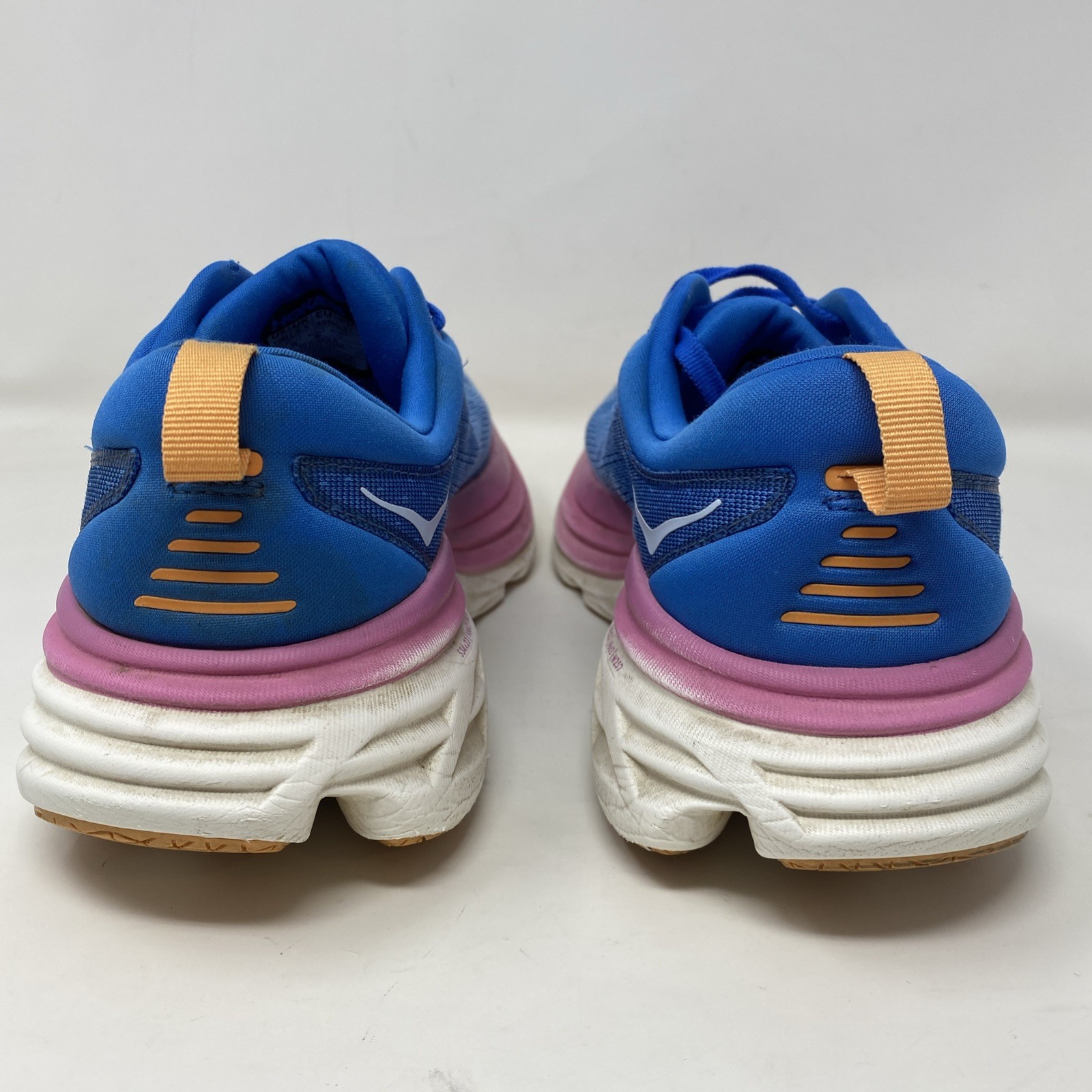 Hoka One One Bondi 8 Women Sz 10B Coastal Blue Pink Running Walking Work Shoes thumbnail 5