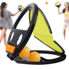 Paddle Catch Ball Toy Toss and Catch Sports Game Set Outdoor Game Toy Kids Gift 