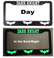 One License Plate Stainless Steel Vinyl Lettering For Batman Glow In The Dark