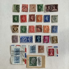 31 Great Britain stamps~1924-2023~Queen Elizabeth~George~Edward~Charles+Ireland