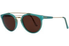 RetroSuperFuture Giaguaro 935 3A Sunglasses Turquoise/Brown Lens Oval Shape 51mm