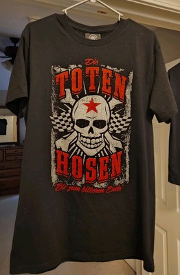 DIE TOTEN HOSEN BIS ZUM BITTEREN ENDE ADULT LARGE T-SHIRT BLACK GERMAN PUNK ROCK