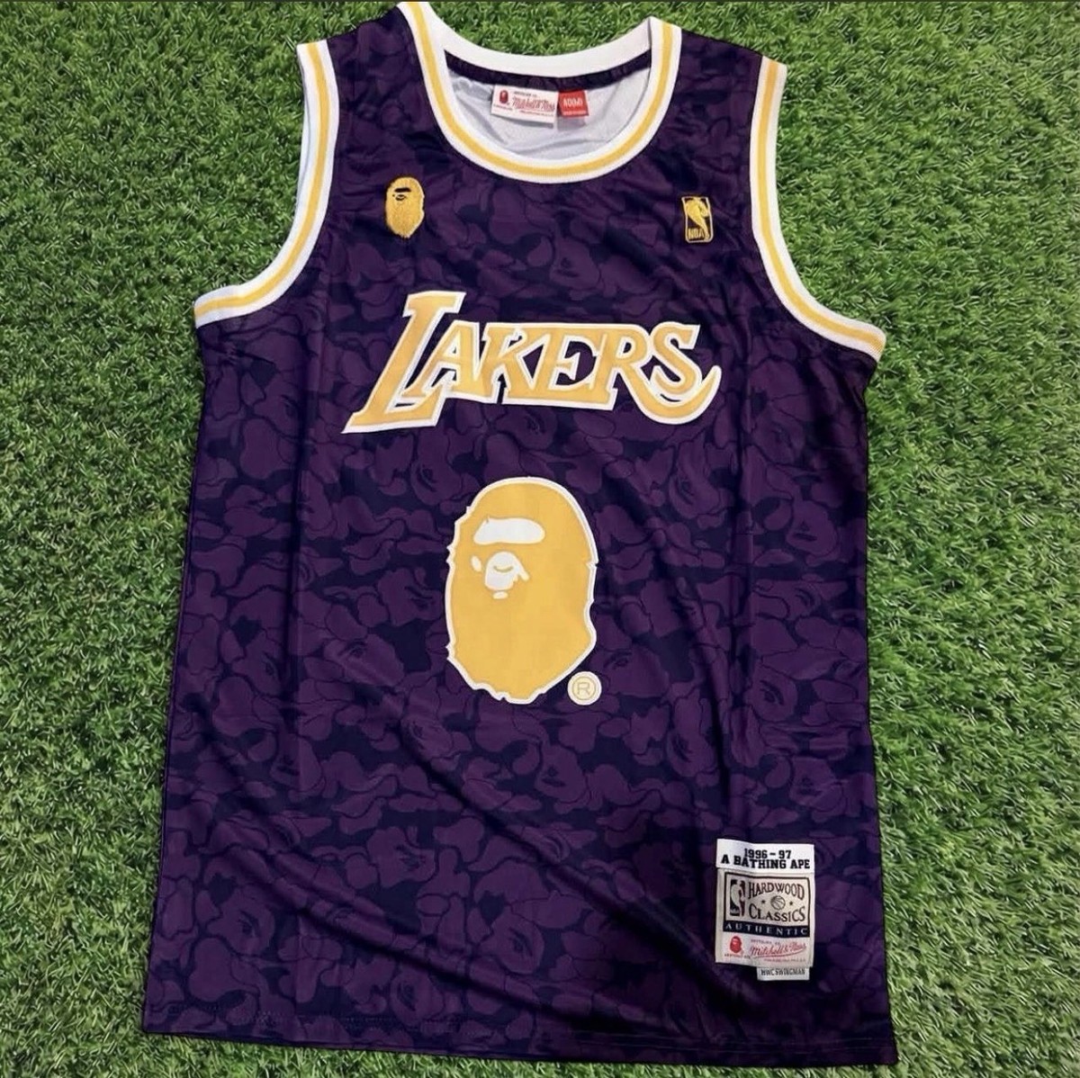 Mitchell & Ness BAPE Los Angeles Lakers NBA Basketball Jersey