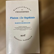 Martin Heidegger Platon: Le Sophiste French Paperback Good Condition