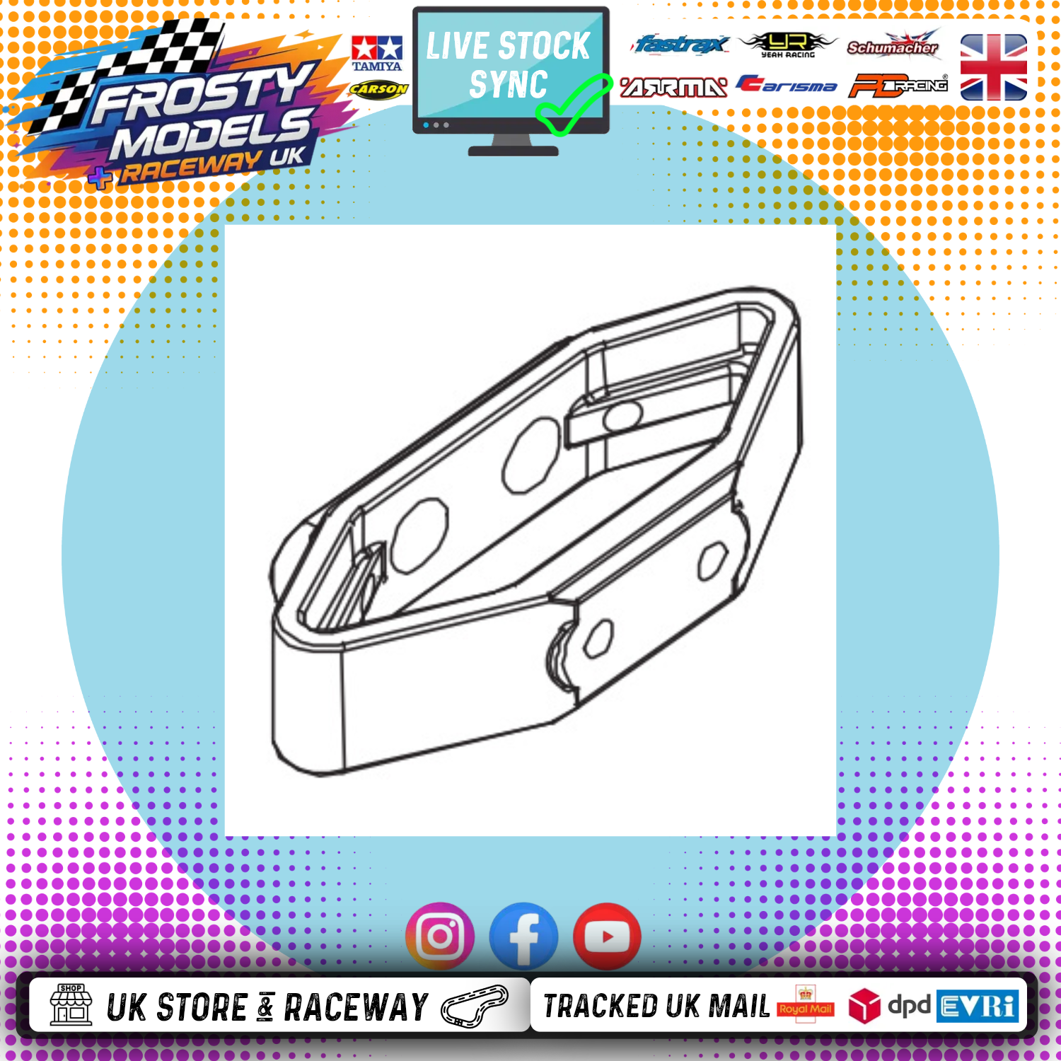 PD RACING SPARES - 1/10TH TK10 & TR10 - Bumper Spring 1PCS - PD861-024
