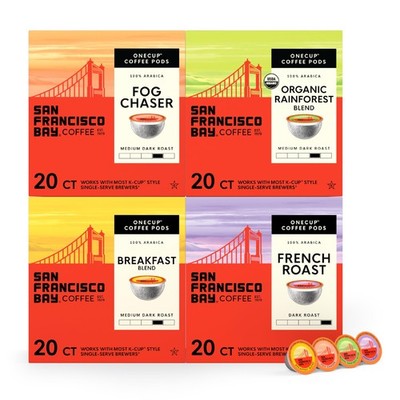 San Francisco Bay K-Cup Coffee Pods Favorite 1 Count (Pack of 80), 
