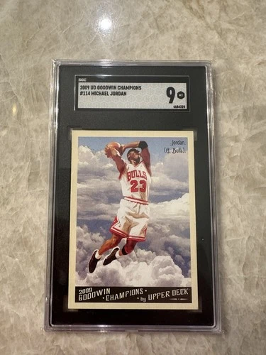 2009 Upper Deck Goodwin Champions Michael Jordan #114 SGC 9 MINT Card Bulls Card