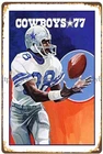 1977 Dallas Cowboys Drew Pearson #88 Vintage Metal Tin Sign Home Decor 8 x 12