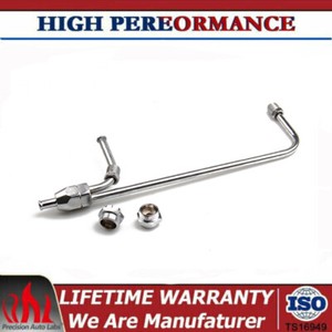 Linea Alimentazione Carburante Cromata Doppia Per Holley 4150 Double Pumper, Tubo Rigido In Acciaio 3/8, Per SBC
