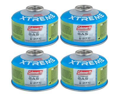 4x Coleman Wintergas C100 Xtreme -27° 100g Gaskartusche Gaskocher Campingkocher