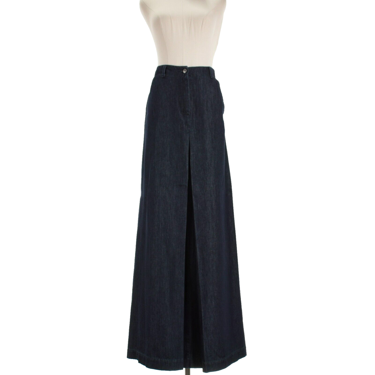 Dries Van Noten NWT Sulia Maxi Denim Skirt Size 36 US 4 in Indigo