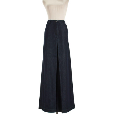 Dries Van Noten NWT Sulia Maxi Denim Skirt Size 38 US 6 Indigo Blue