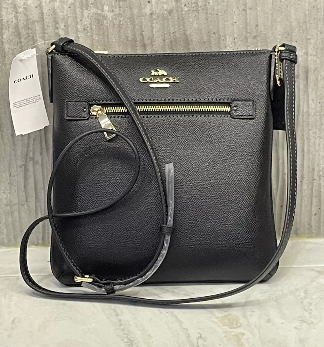 Coach gallery file bag black sales