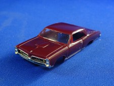 New MoDEL MoToRING Maroon 67 Pontiac GTO T-jet HO Scale Slot Car Body Aurora RRR