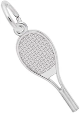 Sterling Silver Mid-Size Tennis Racquet Charm by Rembrandt